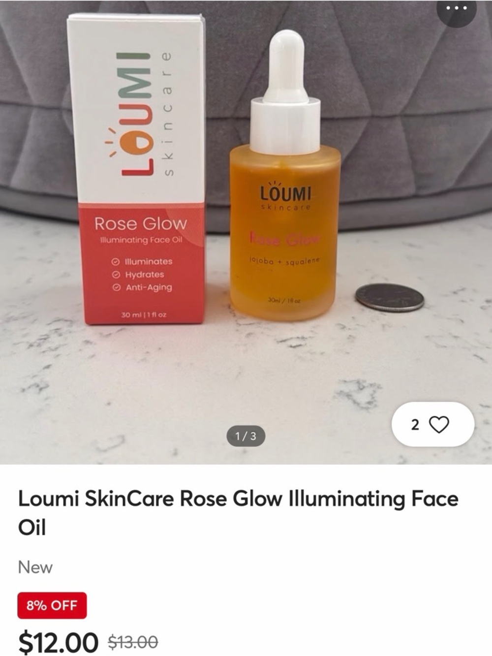 Loumi Skincare Rose Glow Face Oil - Picture 4 of 4